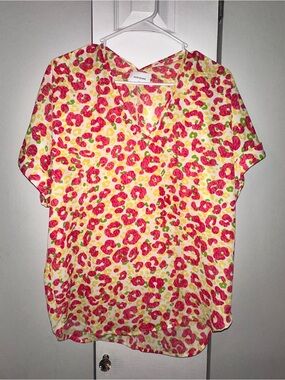 Adrienne Colorful Leopard Blouse